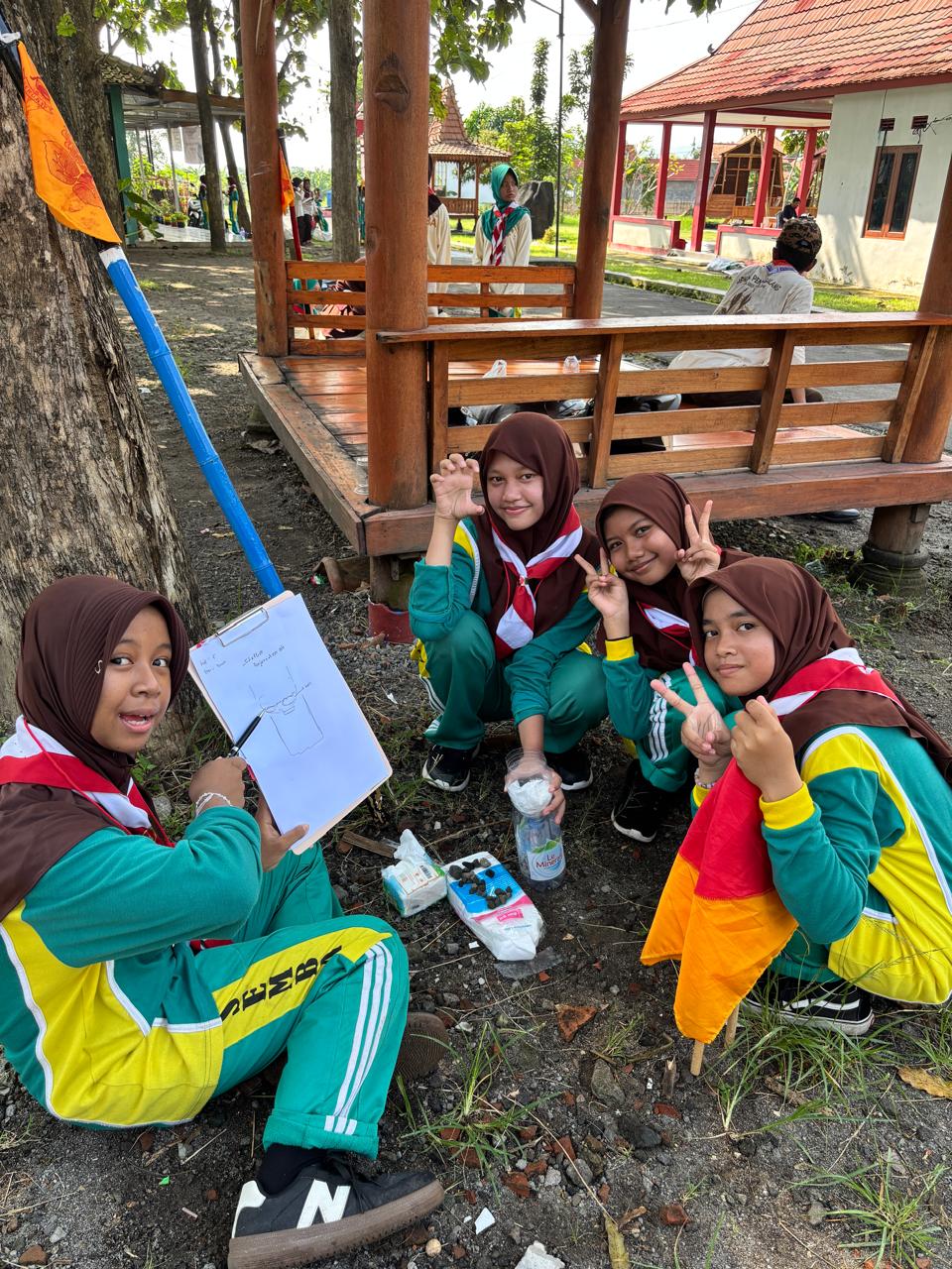 GP Penjernihan Air Warnai Kegiatan Kemah Penggalang di Lindu Gedhe MTsN 9 Bantul